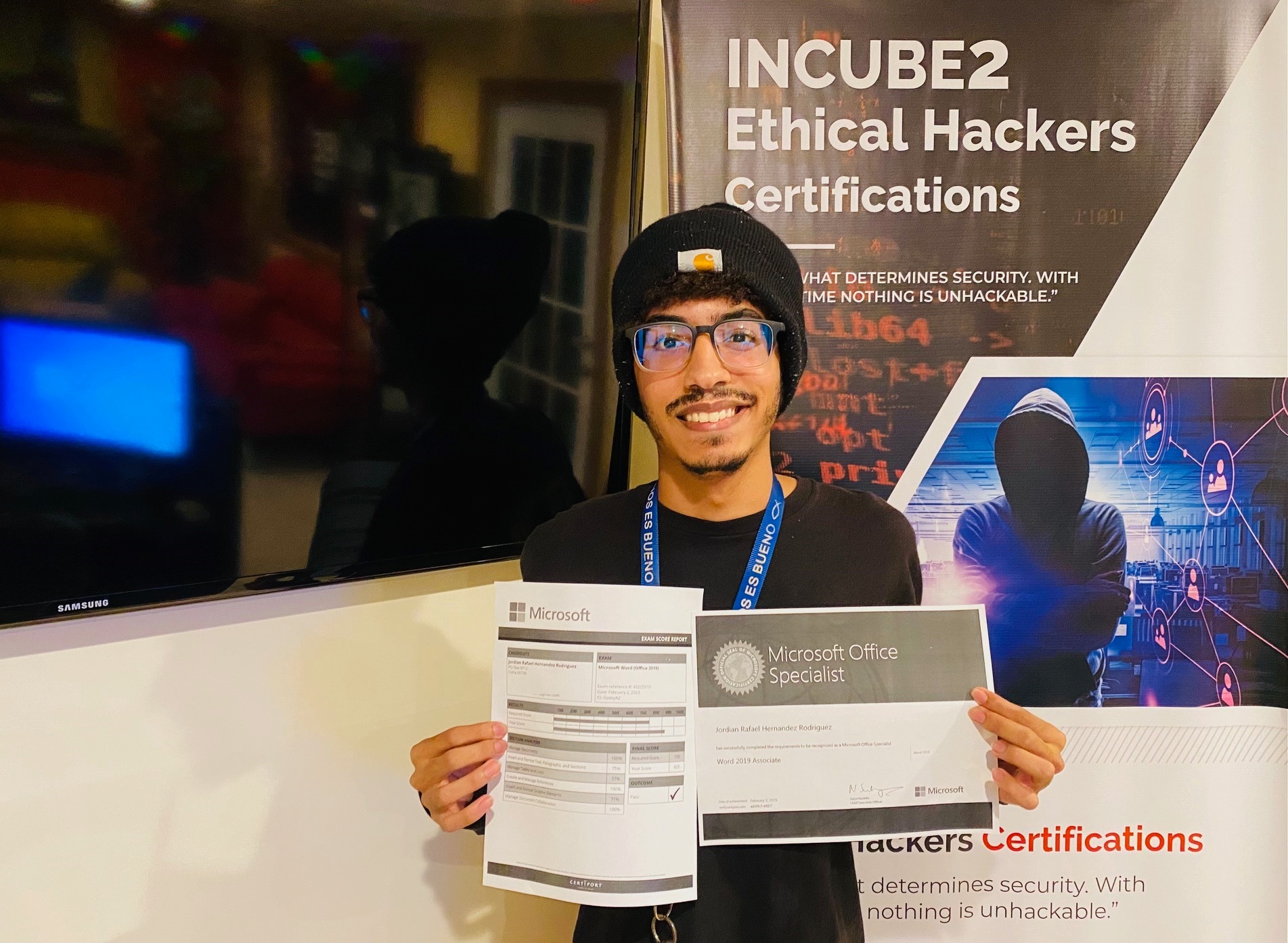 Felicidades a Jordian Hernández – Microsoft Certified!